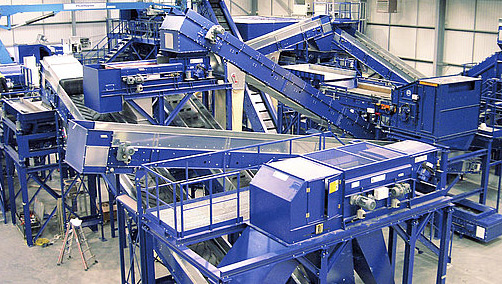 Ökologischer Industriestahlbau: E-Schrott-Recyclinganlage